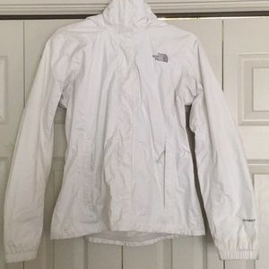 White North Face Raincoat